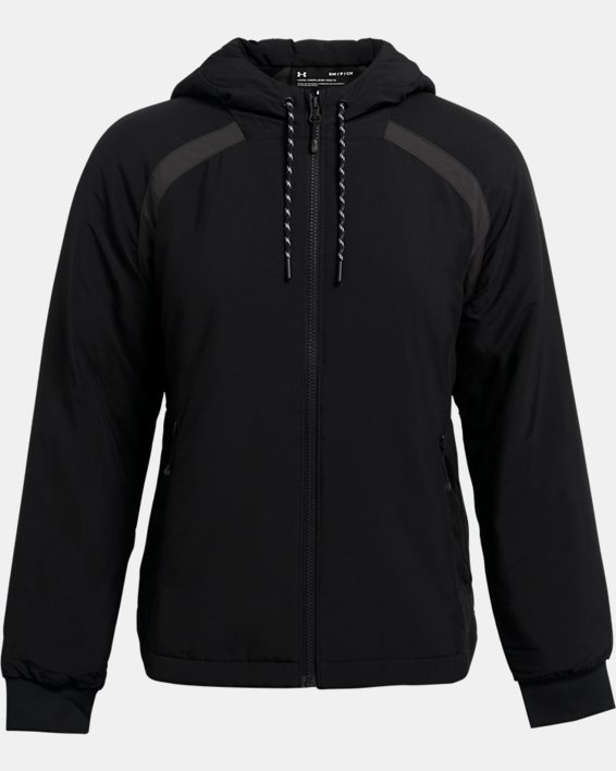 Women's UA Sky Insulate Jacket, Black, pdpMainDesktop image number 4